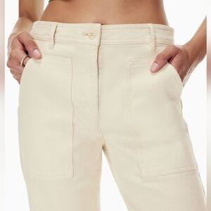 Wilfred Cream Straight Leg Utility Jeans  00